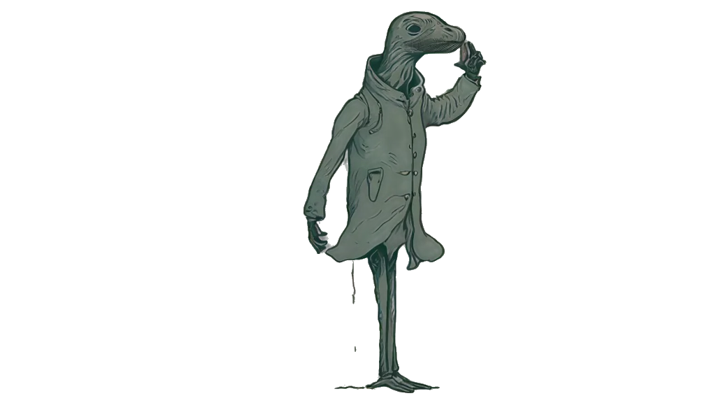 The seal pilot examining something small through a lens
